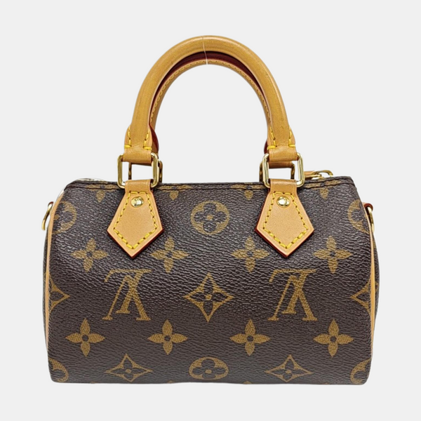 SPEEDY Nano Monogram lona revestida marrón