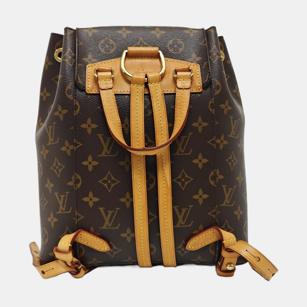 MONTSOURIS MM Monogram Coated Canvas Brown