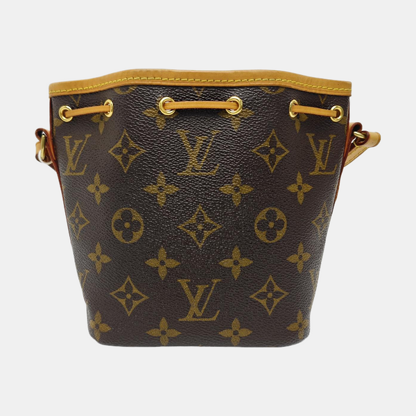 NÉONOÉ Nano Monogram Coated Canvas Brown