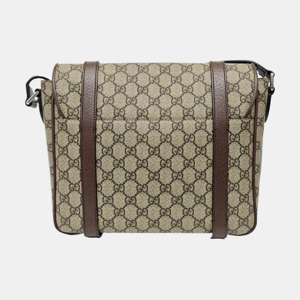 Monogram Coated Canvas Shoulder Bag Brown