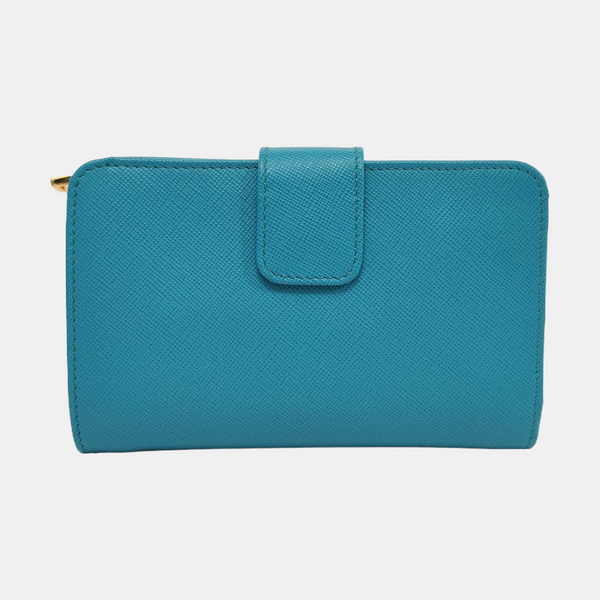 Saffiano Calfskin Wallet Blue