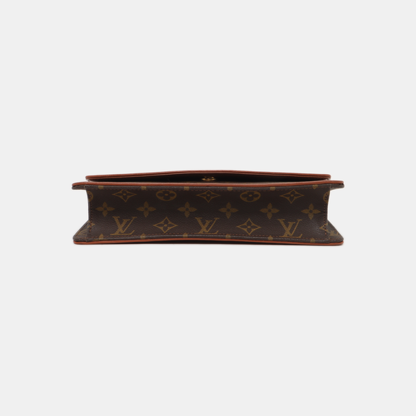 DAME Monogram Coated Canvas Brown