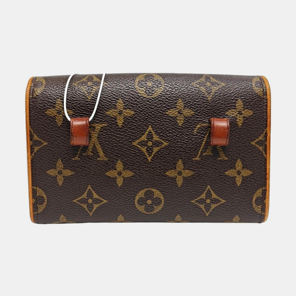 FLORENTINE Monogram Coated Canvas Brown