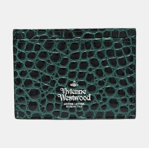 Calfskin Card Holder Green