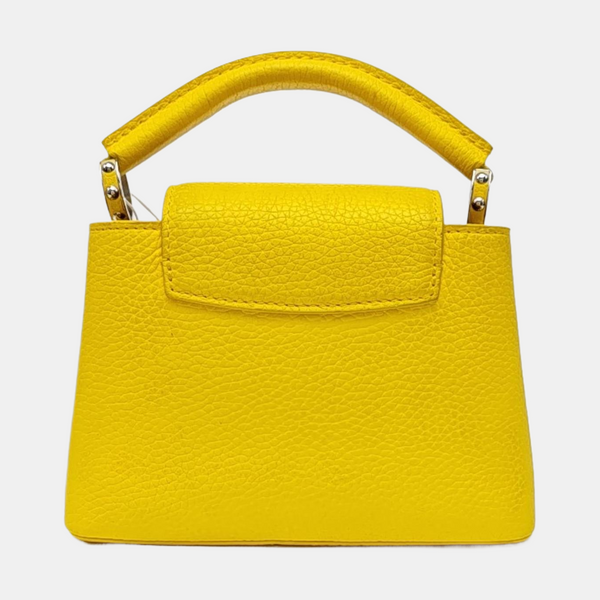 CAPUCINES Mini Calfskin Yellow