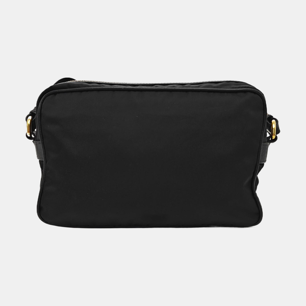 Nylon Shoulder Bag Black