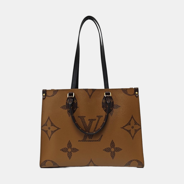 ONTHEGO MM Monogram Coated Canvas Brown