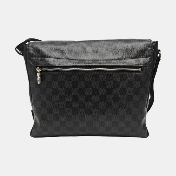 DISTRICT MM Damier Graphite Coated Canvas Gray