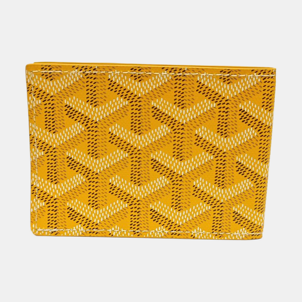 Coated Canvas Wallet Yellow