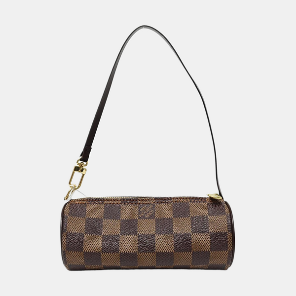 PAPILLON Mini Damier Ebene Coated Canvas Brown