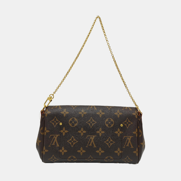 FAVORITE PM Monogram Coated Canvas Brown