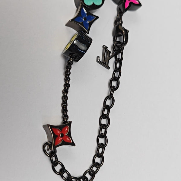 LV COLORS BEADS Metal Black Necklace