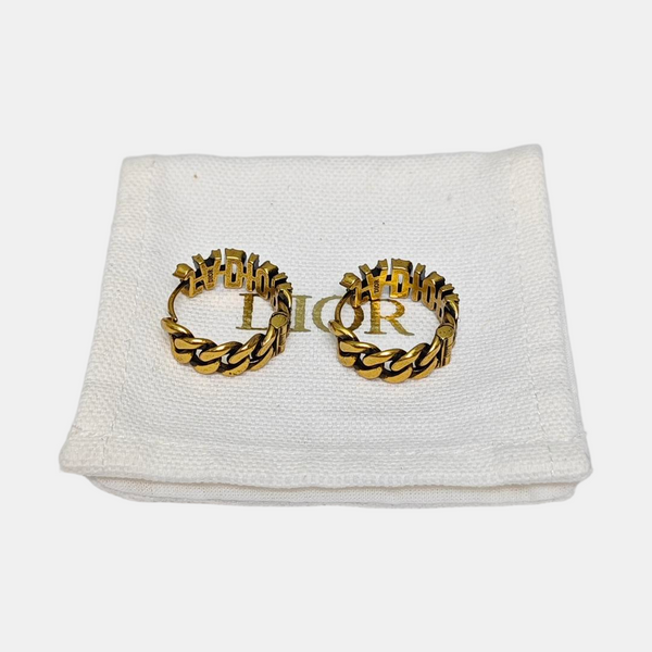 J'adior Metal Gold Earrings