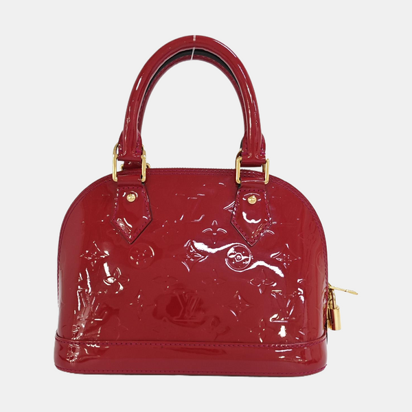 ALMA BB Monogram Patent Leather Red