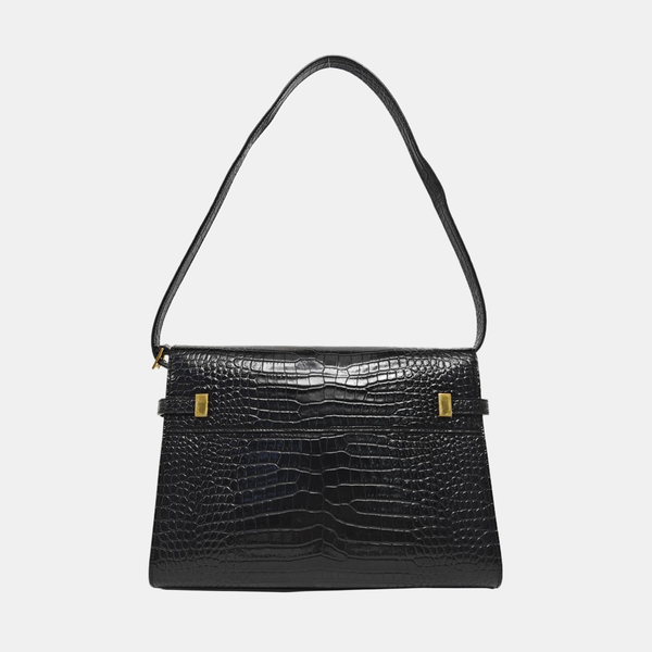 MANHATTAN Medium Calfskin Black