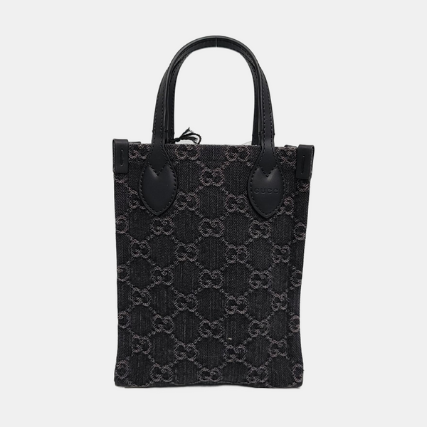 Ophidia Mini Monogram Denim Black