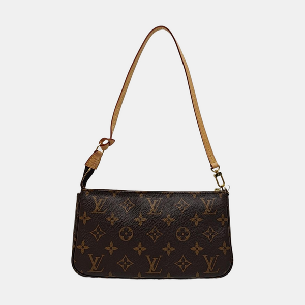 ACCESSOIRES GM Monogram Coated Canvas Brown