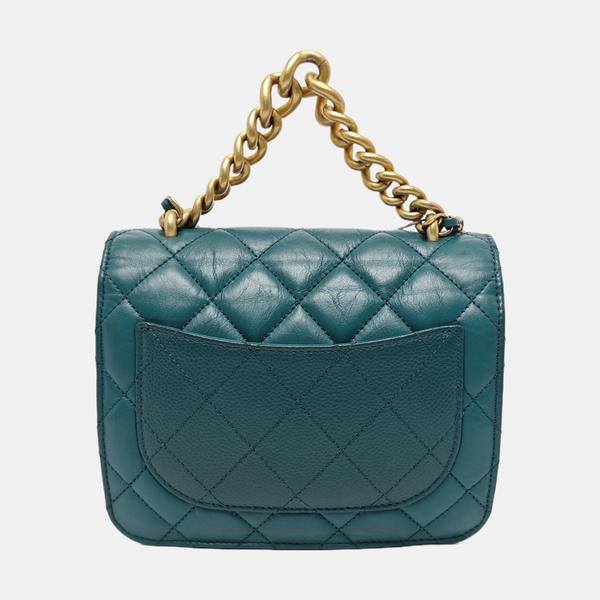 Quilted Calfskin Blue