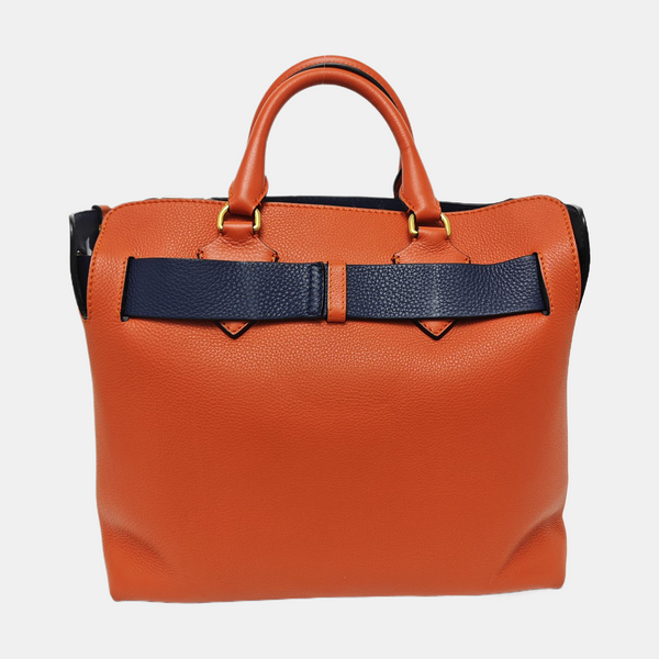 The Belt Large Calfskin Orange