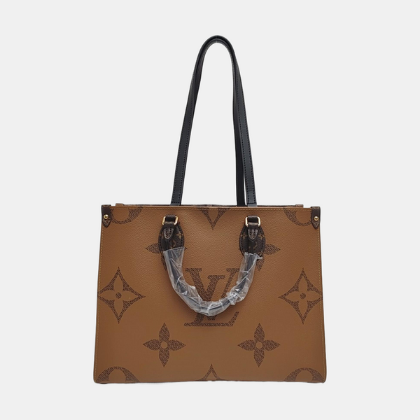 ONTHEGO MM Monogram Coated Canvas Brown