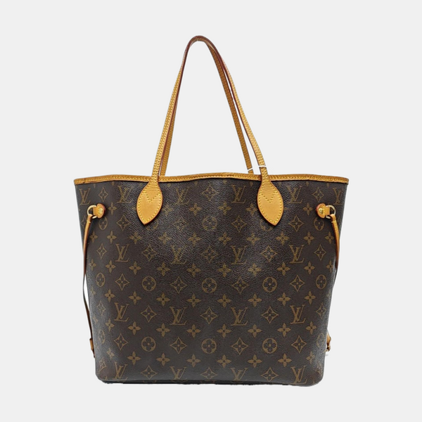 NEVERFULL MM Monogram Coated Canvas Brown
