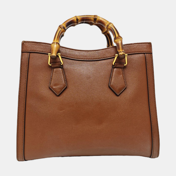 Diana Small Calfskin Brown