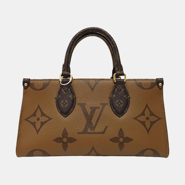 ONTHEGO EAST WEST PM Monogram Coated Canvas Brown