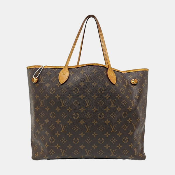 NEVERFULL GM Monogram Coated Canvas Brown