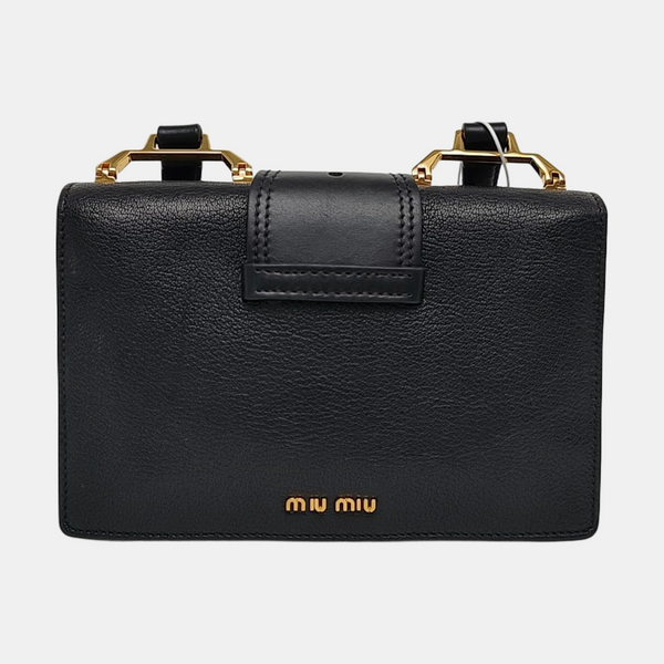 Miu Lady Calfskin Black