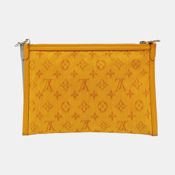 FLAT Monogram Coated Canvas Gray
