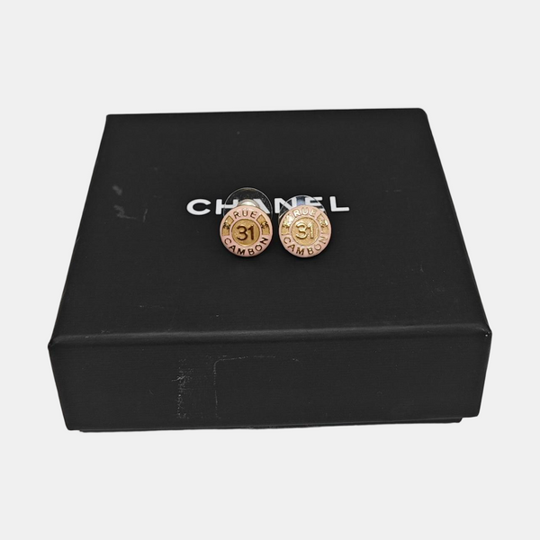 Metal Gold Stud Earrings