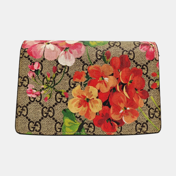 Dionysus Super Mini Monogram Coated Canvas Beige