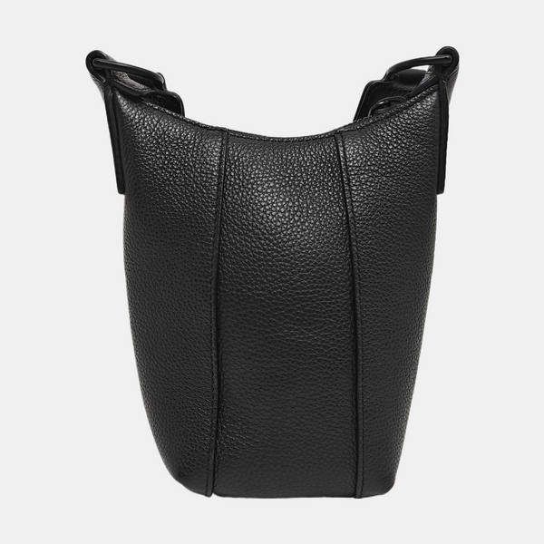 Authenticated pre-owned Hourglass Calfskin Black - Shoulder Bag at Looply