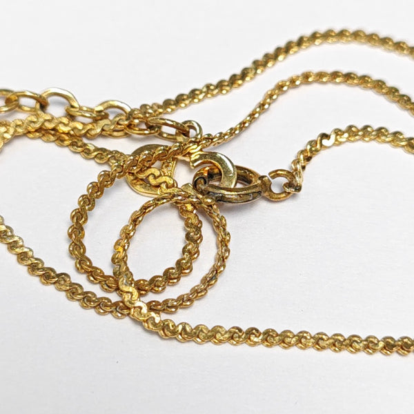 Petit CD Metal Gold Necklace