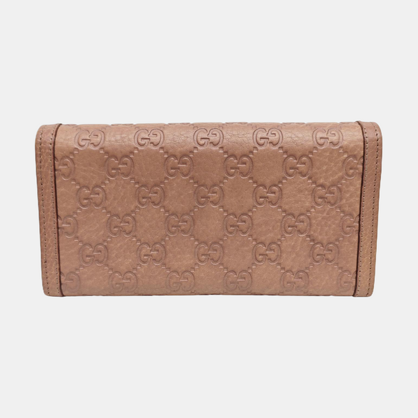 Sukey Monogram Calfskin Beige Wallet