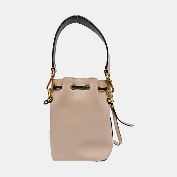 Authenticated pre-owned Mon Tresor Mini Calfskin Pink - Bucket Bag at Looply
