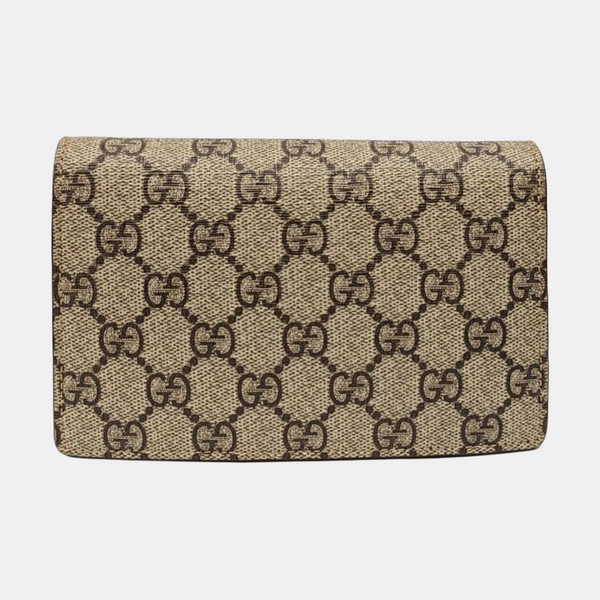 Dionysus Super Mini Monogram Coated Canvas Beige