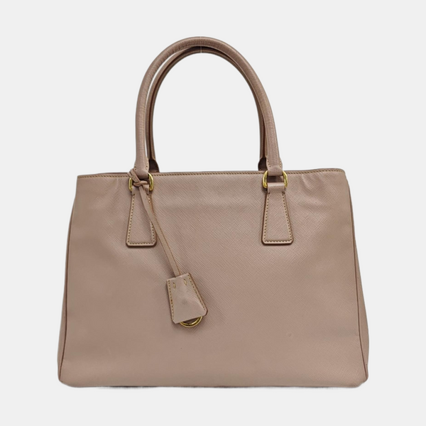 Galleria Large Saffiano Calfskin Beige