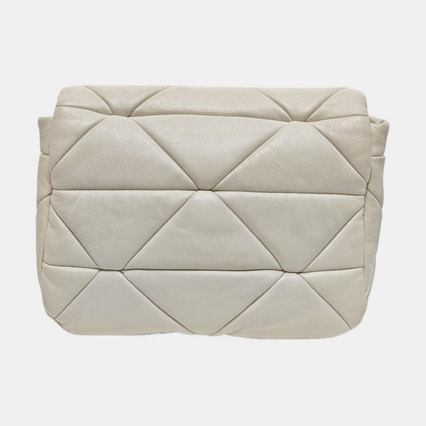 System Quilted Lambskin White