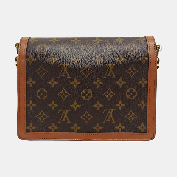 DAUPHINE MM Monogram Coated Canvas Brown