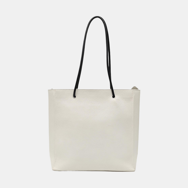 Shopping Bag Calfskin White