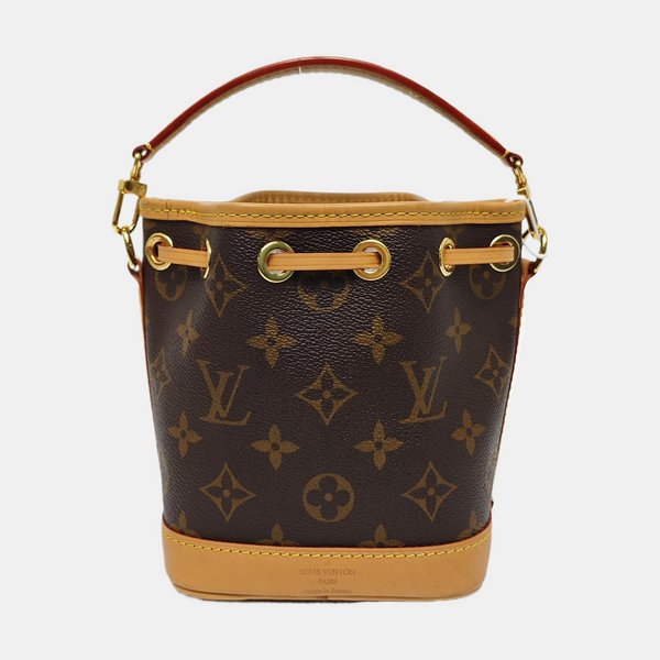 NOÉ Nano Monogram Coated Canvas Brown