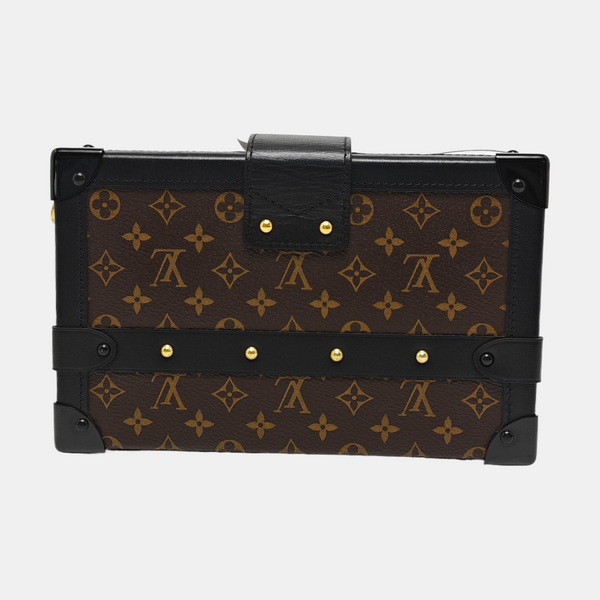 PETITE MALLE Monogram Coated Canvas Brown