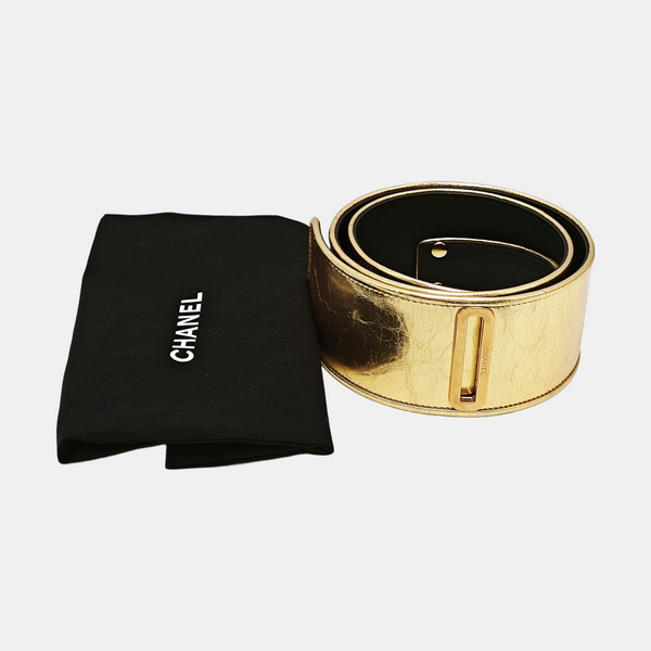 Leather Belt Gold