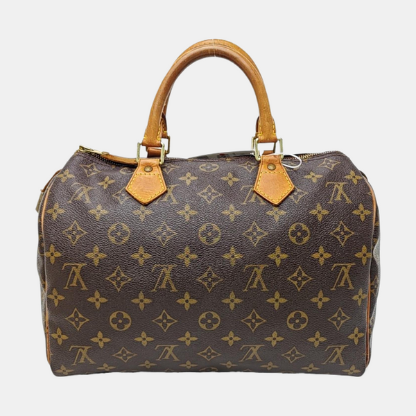 SPEEDY 30 Monogram Coated Canvas Brown