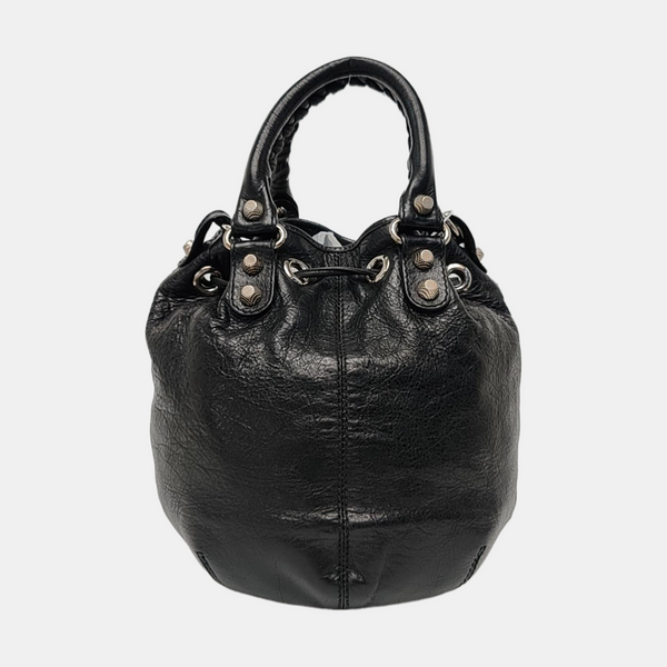 Pompon Bag Calfskin Black