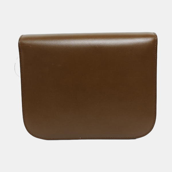 Authenticated pre-owned CLASSIC BOX Medium Calfskin Brown - Crossbody Bag at Looply