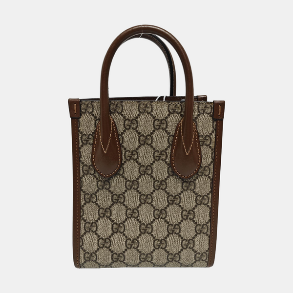 Retro Mini Monogram Coated Canvas Beige