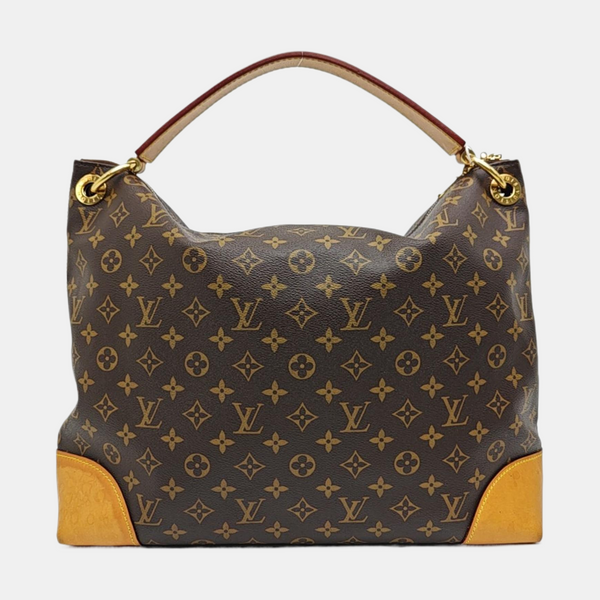BERRI MM Monogram Coated Canvas Brown