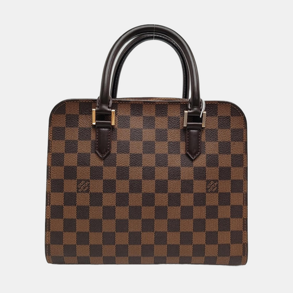 TRIANA Damier Ebene Coated Canvas Brown